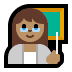 👩🏽‍🏫 woman teacher: medium skin tone display on Windows